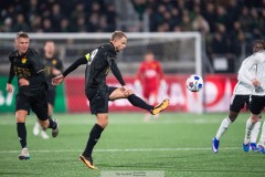 20260223 GAIS Gustav Lundgren spelar fram till 3-0 under fotbollsmatchen i Svenska Cupen mellan GAIS och Landskrona BoIS den 23 februari 2026 på Nordic Wellness Arena i Göteborg. 
Foto: Filip Kauffeldt