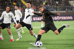 20260223 GAIS Kevin Holmén under fotbollsmatchen i Svenska Cupen mellan GAIS och Landskrona BoIS den 23 februari 2026 på Nordic Wellness Arena i Göteborg. 
Foto: Filip Kauffeldt