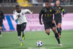 20260223 GAIS Shalom Ekong under fotbollsmatchen i Svenska Cupen mellan GAIS och Landskrona BoIS den 23 februari 2026 på Nordic Wellness Arena i Göteborg. 
Foto: Filip Kauffeldt