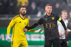 20260223 Landskronas Amr Kaddoura och GAIS Joackim Fagerjord under fotbollsmatchen i Svenska Cupen mellan GAIS och Landskrona BoIS den 23 februari 2026 på Nordic Wellness Arena i Göteborg. 
Foto: Filip Kauffeldt