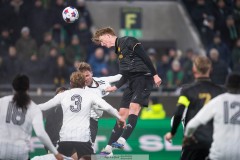 20260223 GAIS Filip Beckman under fotbollsmatchen i Svenska Cupen mellan GAIS och Landskrona BoIS den 23 februari 2026 på Nordic Wellness Arena i Göteborg. 
Foto: Filip Kauffeldt
