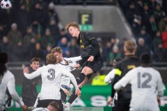 20260223 GAIS Filip Beckman under fotbollsmatchen i Svenska Cupen mellan GAIS och Landskrona BoIS den 23 februari 2026 på Nordic Wellness Arena i Göteborg. 
Foto: Filip Kauffeldt
