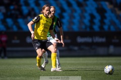20240421 Mjällby AIFs Tom Pettersson under fotbollsmatchen i Allsvenskan mellan GAIS och Mjällby AIF den 21 april 2024 på Gamla Ullevi i Göteborg.