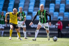 20240421 GAIS Joackim Åberg under fotbollsmatchen i Allsvenskan mellan GAIS och Mjällby AIF den 21 april 2024 på Gamla Ullevi i Göteborg.