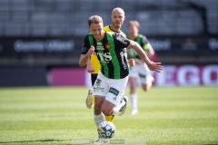 20240421 GAIS Gustav Lundgren under fotbollsmatchen i Allsvenskan mellan GAIS och Mjällby AIF den 21 april 2024 på Gamla Ullevi i Göteborg.