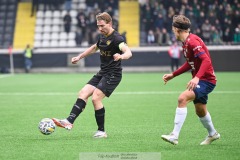 20240303 GAIS August Wängberg under fotbollsmatchen i Svenska Cupen 2024 mellan GAIS och ÖIS den 3 mars 2024 i Göteborg.