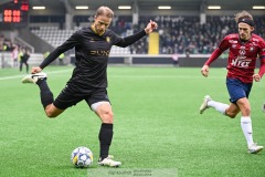 20240303 GAIS Gustav Lundgren under fotbollsmatchen i Svenska Cupen 2024 mellan GAIS och ÖIS den 3 mars 2024 i Göteborg.