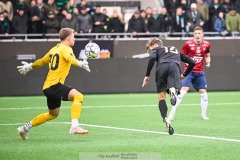 20240303 GAIS Jack Cooper Love under fotbollsmatchen i Svenska Cupen 2024 mellan GAIS och ÖIS den 3 mars 2024 i Göteborg.