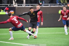 20240303 GAIS Mohamed Bawa under fotbollsmatchen i Svenska Cupen 2024 mellan GAIS och ÖIS den 3 mars 2024 i Göteborg.
