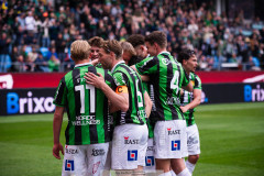 20260503 GAIS Joackim Fagerjord jublar efter att ha gjort 3-0 under fotbollsmatchen i Allsvenskan mellan GAIS och ÖIS den 3 maj 2026 på Gamla Ullevi i Göteborg. 
Foto: Filip Kauffeldt