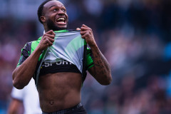 20260503 GAIS Shalom Ekong under fotbollsmatchen i Allsvenskan mellan GAIS och ÖIS den 3 maj 2026 på Gamla Ullevi i Göteborg. 
Foto: Filip Kauffeldt