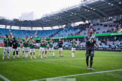 20260503 GAIS Mergim Krasniqi jublar efter fotbollsmatchen i Allsvenskan mellan GAIS och ÖIS den 3 maj 2026 på Gamla Ullevi i Göteborg. 
Foto: Filip Kauffeldt