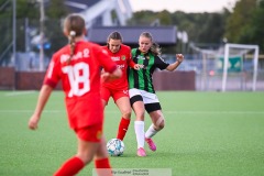 20240915 GAIS Thea Larsson under fotbollsmatchen mellan GAIS och Torslanda IK B  i Division 5 den 15 september 2024 på Valhalla IP i Göteborg.