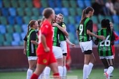 20240915 GAIS Maria Kalméus under fotbollsmatchen mellan GAIS och Torslanda IK B  i Division 5 den 15 september 2024 på Valhalla IP i Göteborg.