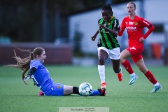 20240915 GAIS Zara Belizel under fotbollsmatchen mellan GAIS och Torslanda IK B  i Division 5 den 15 september 2024 på Valhalla IP i Göteborg.