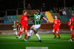 20240915 GAIS Elin Pernsved under fotbollsmatchen mellan GAIS och Torslanda IK B  i Division 5 den 15 september 2024 på Valhalla IP i Göteborg.