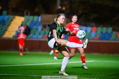 20240915 GAIS Isabelle Wallström under fotbollsmatchen mellan GAIS och Torslanda IK B  i Division 5 den 15 september 2024 på Valhalla IP i Göteborg.