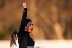 20260419 under fotbollsmatchen i Division 2 Dam Sydvästra Götaland mellan Göteborgs FF och Qviding FIF den 29 april 2026 på Majvallen i Göteborg. 
Foto: Filip Kauffeldt