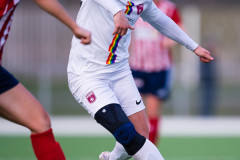 20260419 under fotbollsmatchen i Division 2 Dam Sydvästra Götaland mellan Göteborgs FF och Qviding FIF den 29 april 2026 på Majvallen i Göteborg. 
Foto: Filip Kauffeldt