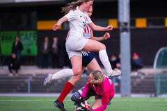 20260419 under fotbollsmatchen i Division 2 Dam Sydvästra Götaland mellan Göteborgs FF och Qviding FIF den 29 april 2026 på Majvallen i Göteborg. 
Foto: Filip Kauffeldt