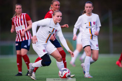 20260419 under fotbollsmatchen i Division 2 Dam Sydvästra Götaland mellan Göteborgs FF och Qviding FIF den 29 april 2026 på Majvallen i Göteborg. 
Foto: Filip Kauffeldt