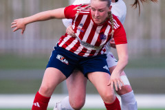 20260419 under fotbollsmatchen i Division 2 Dam Sydvästra Götaland mellan Göteborgs FF och Qviding FIF den 29 april 2026 på Majvallen i Göteborg. 
Foto: Filip Kauffeldt