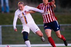 20260419 under fotbollsmatchen i Division 2 Dam Sydvästra Götaland mellan Göteborgs FF och Qviding FIF den 29 april 2026 på Majvallen i Göteborg. 
Foto: Filip Kauffeldt