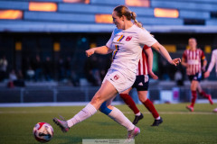 20260419 under fotbollsmatchen i Division 2 Dam Sydvästra Götaland mellan Göteborgs FF och Qviding FIF den 29 april 2026 på Majvallen i Göteborg. 
Foto: Filip Kauffeldt
