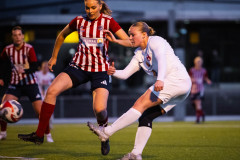 20260419 under fotbollsmatchen i Division 2 Dam Sydvästra Götaland mellan Göteborgs FF och Qviding FIF den 29 april 2026 på Majvallen i Göteborg. 
Foto: Filip Kauffeldt