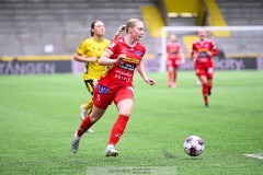 20240329 IK Rössös Hanna Kauffeldt under fotbollsmatchen mellan IF Elfsborg och IK Rössö på Borås Arena den 29 mars 2024 i Borås.