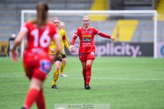 20240329 IK Rössös Emelie Kinle under fotbollsmatchen mellan IF Elfsborg och IK Rössö på Borås Arena den 29 mars 2024 i Borås.