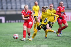 20240329 IK Rössös Hanna Kauffeldt under fotbollsmatchen mellan IF Elfsborg och IK Rössö på Borås Arena den 29 mars 2024 i Borås.