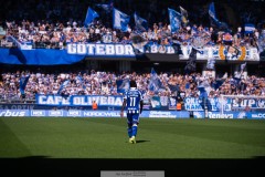 20250817 IFK Göteborgs Saidou Alioum Moubarak under fotbollsmatchen mellan IFK Göteborg och AIK i Allsvenskan den 17 augusti 2025 på Gamla Ullevi i Göteborg.