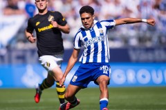 20250817 IFK Göteborgs Thomas Santos under fotbollsmatchen mellan IFK Göteborg och AIK i Allsvenskan den 17 augusti 2025 på Gamla Ullevi i Göteborg.