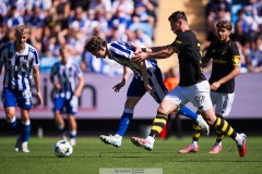 20250817 IFK Göteborgs Kolbeinn Thordarsson och AIKs Bersant Celina under fotbollsmatchen mellan IFK Göteborg och AIK i Allsvenskan den 17 augusti 2025 på Gamla Ullevi i Göteborg.