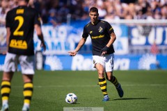 20250817 AIKs Filip Benkovic under fotbollsmatchen mellan IFK Göteborg och AIK i Allsvenskan den 17 augusti 2025 på Gamla Ullevi i Göteborg.