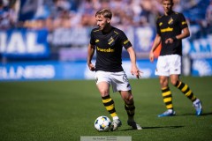 20250817 AIKs Eskil Edh under fotbollsmatchen mellan IFK Göteborg och AIK i Allsvenskan den 17 augusti 2025 på Gamla Ullevi i Göteborg.