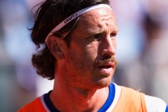 20250817 IFK Göteborgs Gustav Svensson under fotbollsmatchen mellan IFK Göteborg och AIK i Allsvenskan den 17 augusti 2025 på Gamla Ullevi i Göteborg.