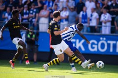 20250817 IFK Göteborgs Imam Jagne under fotbollsmatchen mellan IFK Göteborg och AIK i Allsvenskan den 17 augusti 2025 på Gamla Ullevi i Göteborg.