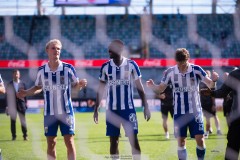 20250817 IFK Göteborgs Max Fenger, Imam Jagne och Kolbeinn Thordarsson under fotbollsmatchen mellan IFK Göteborg och AIK i Allsvenskan den 17 augusti 2025 på Gamla Ullevi i Göteborg.