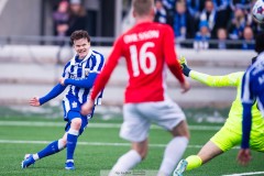 20260308 IFK Göteborg Kolbeinn Thordarson gör 2-0 under fotbollsmatchen i Svenska Cupen mellan IFK Göteborg och Degerfors IF den 8 mars 2026 på Nordic Wellness Arena i Göteborg. 
Foto: Filip Kauffeldt