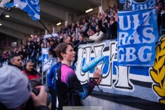 20260308 IFK Göteborg Alexander Carlsson efter fotbollsmatchen i Svenska Cupen mellan IFK Göteborg och Degerfors IF den 8 mars 2026 på Nordic Wellness Arena i Göteborg. 
Foto: Filip Kauffeldt