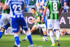 20250428 GAIS Amin Boudri under fotbollsmatchen mellan IFK Göteborg och GAIS i Allsvenskan den 28 april 2025 på Gamla Ullevi i Göteborg.