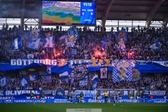 20250428 Publik under fotbollsmatchen mellan IFK Göteborg och GAIS i Allsvenskan den 28 april 2025 på Gamla Ullevi i Göteborg.