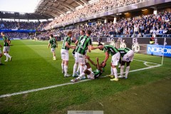 20250428 GAIS under fotbollsmatchen mellan IFK Göteborg och GAIS i Allsvenskan den 28 april 2025 på Gamla Ullevi i Göteborg.