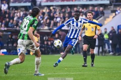 20250428 IFK Göteborgs Imam Jagne under fotbollsmatchen mellan IFK Göteborg och GAIS i Allsvenskan den 28 april 2025 på Gamla Ullevi i Göteborg.