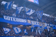 20250428 Publik under fotbollsmatchen mellan IFK Göteborg och GAIS i Allsvenskan den 28 april 2025 på Gamla Ullevi i Göteborg.