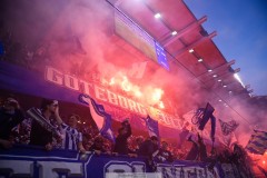 20250428 Publik under fotbollsmatchen mellan IFK Göteborg och GAIS i Allsvenskan den 28 april 2025 på Gamla Ullevi i Göteborg.