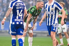 20250428 GAIS Jonas Lindberg under fotbollsmatchen mellan IFK Göteborg och GAIS i Allsvenskan den 28 april 2025 på Gamla Ullevi i Göteborg.