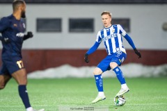 20240126 IFK Göteborgs Oscar Wendt under träningsmatchen IFK Göteborg och Halmstads BK på Valhalla IP den 26 januari 2024 i Göteborg.